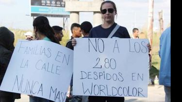 EXPROPIACIÓN. Los trabajadores de World Color esperan la decisión de la Legislatura..