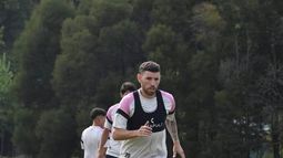 SALTO. Puch en pleno entrenamiento en la Comunidad Deportiva.