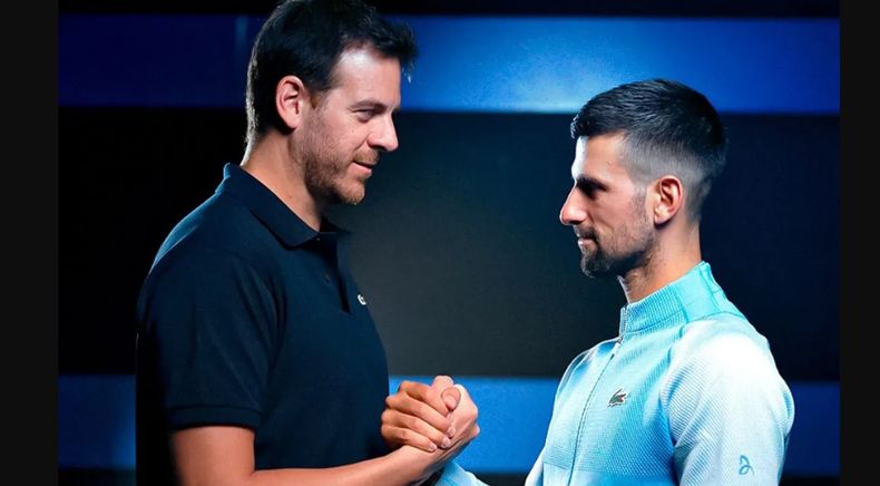 Novak Djokovic y Del Potro hacen la previa del Último Desafío en Pilar.