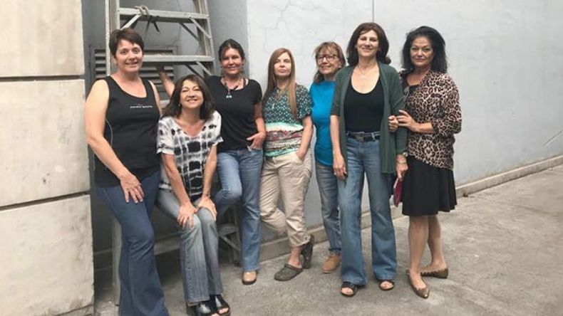 PECADORAS. El grupo de siete artistas que montarán la muestra..