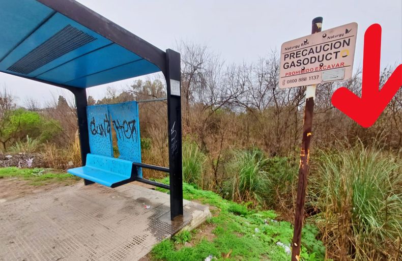 El cuerpo fue hallado en un descampado sobre la Ruta 25, a 40 metros de una parada de colectivos.&nbsp;