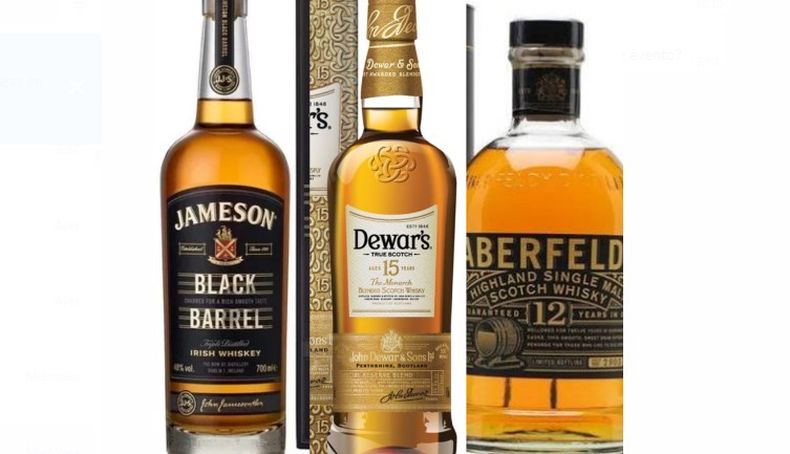 Los tres whiskies que se degustarán en Pilar.