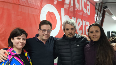 CANDIDATOS. Busch y Ramal junto a Patricia Urones y Mariela Arri.