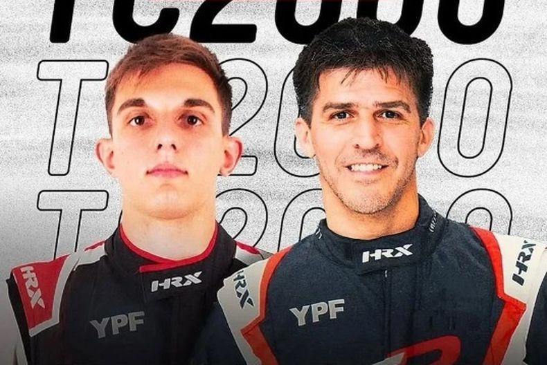 COMPAÑEROS. Emiliano Stang y Matías Rossi, pilotos oficiales de Toyota.