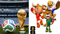 En el inicio del Mundial te presentamos a Trionda, la pelota oficial, y sus tres mascotas En el inicio del Mundial te presentamos a Trionda, la pelota oficial, y sus tres mascotas
