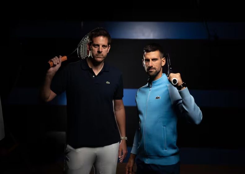 Del Potro y Djokovic hacen la previa del Último Desafío en Pilar.