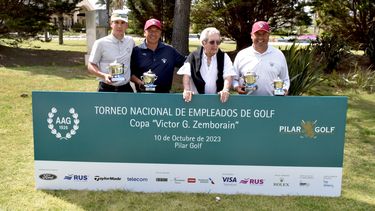 El Torneo Nacional de Empleados de Golf y sus ganadores en Pilar.