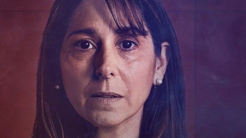 IMPACTANTE. Laura Novoa, caracterizada como María Marta García Belsunce. .