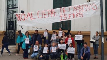 ASAMBLEAS. Los alumnos vienen manifestando en la calle su rechazo al ajuste..