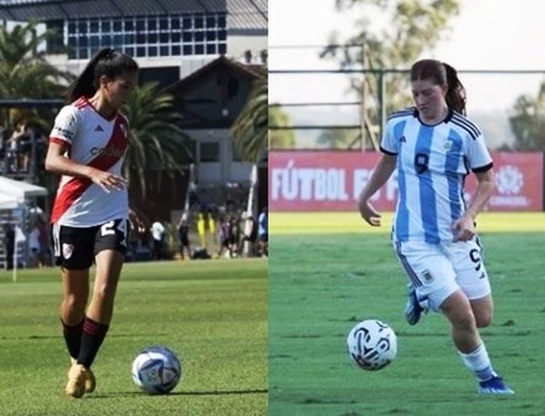 SUEÑO. Ludueña jugó el Sudamericano Sub 17 de Chile. Paz viene de jugar el Sub 17 en Paraguay.