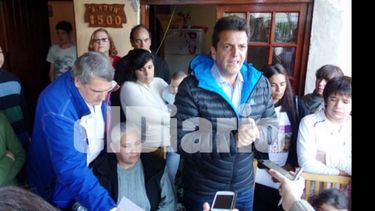 Con eje en la seguridad, Massa visitó Del Viso