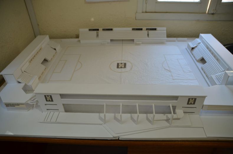 La maqueta del futuro estadio de Atltico Pilar para competir en AFA