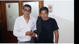 JUNTOS. Molina y Radaelli ayer, tras salir del encuentro con Ducoté..