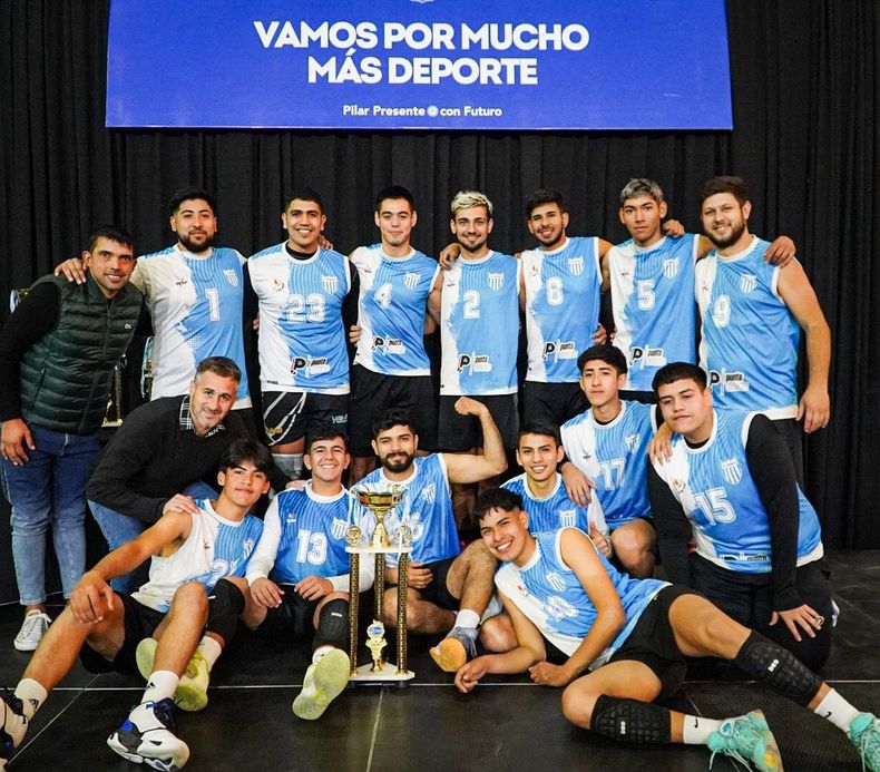 Peñarol Pilar es el campeón 2023 de los varones de la Copa Municipal de Vóley.