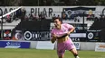 GOLAZO. Valentín Mancini festeja su tanto, tras gran habilitación de Valentín Gelos. Fue el 1-0 de Real Pilar ante Arsenal.&nbsp;