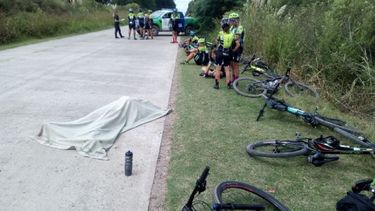 lugar del hecho. El accidente ocurrió en la calle Frondizi..