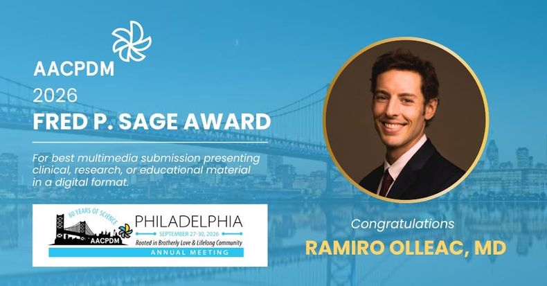 El anuncio del premio otorgado al m&eacute;dico pilarense Ramiro Olleac.