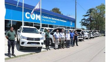 MÓVILES. Aunque todavía no saldrán a la calle llegaron los patrulleros..