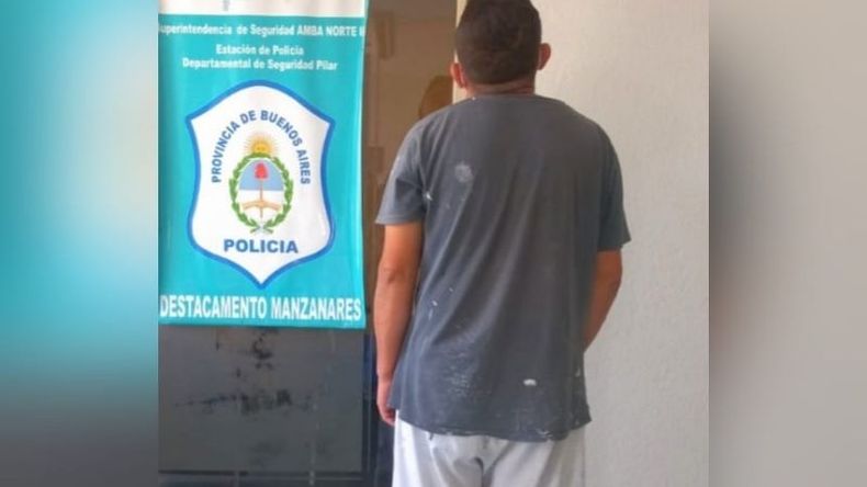 El detenido tiene 27 años y es oriundo de Garín. .