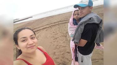 PLAYA. Keila, conoció el mar..