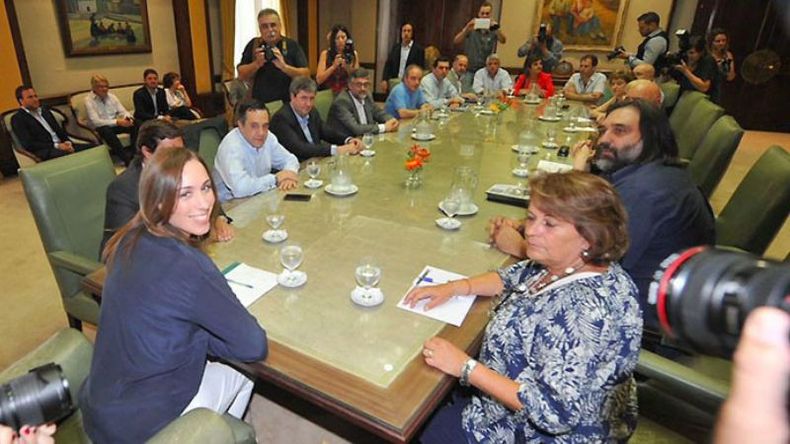 MESA. El lunes, los gremios vuelven a reunirse con el gobierno..