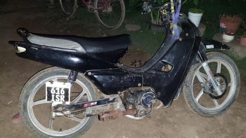 MOTO. Fue incautada durante el allanamiento de este viernes..