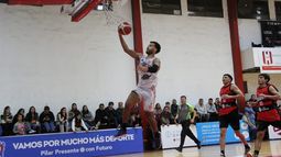 Atlético Pilar tuvo en Jesús Cruz a una de sus figuras en la semifinal de la Copa Municipalidad de Pilar 2023.