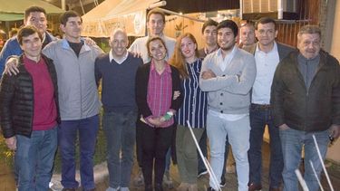 JUNTOS. Candidatos de seis fuerzas políticas, en el encuentro del lunes..