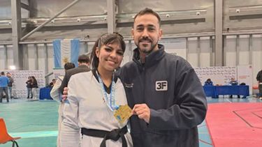 MEDALLA DE ORO. Guadalupe Cejas es alumna de la Escuela Municipal.