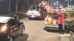 La alegría por el triunfo de Paraguay en las calles de Agustoni y San Alejo. La alegría por el triunfo de Paraguay en las calles de Agustoni y San Alejo.