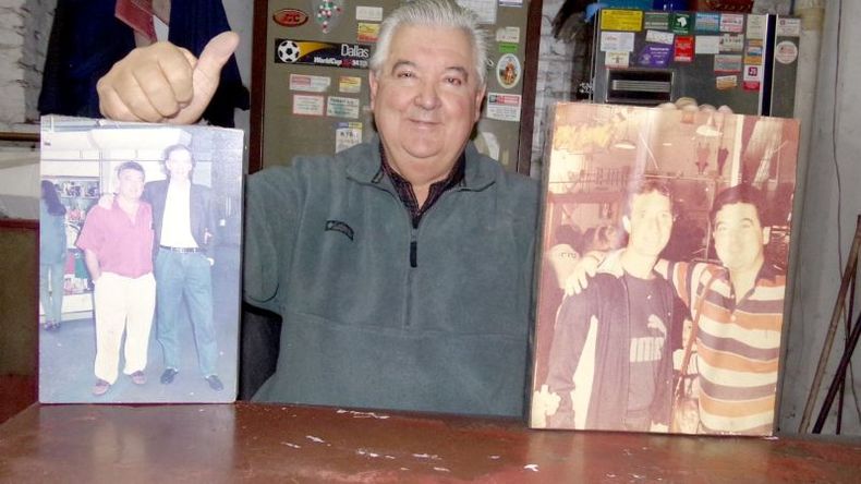 EL FLACO Y EL NARIGÓN. Lynn tiene fotos con Menotti y Bilardo..