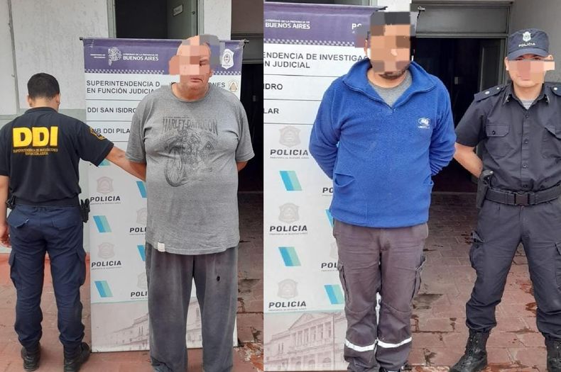 Los dos detenidos estaban robando gasoil y mercadería de la empresa Sanlufilm.