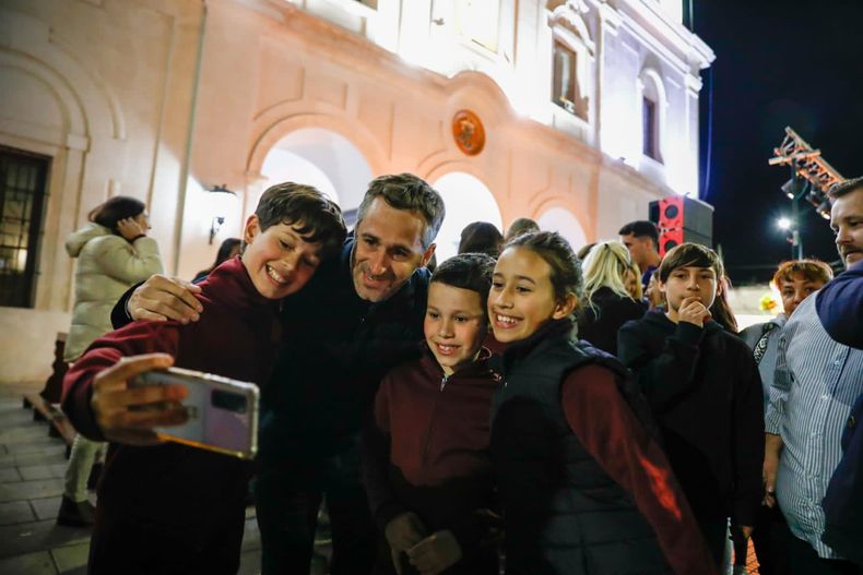 FEDERICO ACHÁVAL. El intendente participó de las patronales. &nbsp; &nbsp;