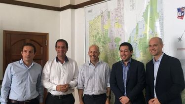 INTENDENTES. Pilar recibió a los jefes comunales de la región. .