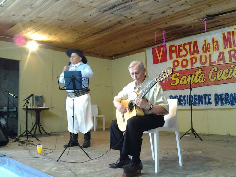 El maestro Ramón Núñez, creador de la Fiesta de Santa Cecilia en Presidente Derqui.