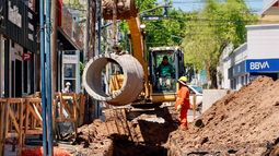 La obra hidráulica se lleva adelante en Pilar centro. La obra hidráulica se lleva adelante en Pilar centro.