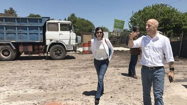 RECORRIDA. Ducoté y Lucca en el centro de transferencia, una obra emblema..