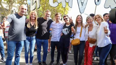 MEMORIA. Achával, con parte de los participantes de la multitudinaria columna. &nbsp;