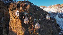 Ovo Patagonia, dormir a más de 250 metros de altura frente al cerro Fitz Roy
