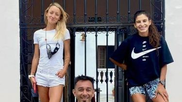EQUIPO. Hugo Bressani, director del IronTeam Pilar, junto a Borelli y Ocampo.