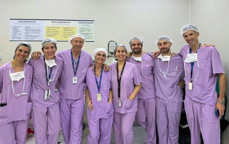 La cirugía fue realizada en el Centro Mamario del Hospital Universitario Austral.