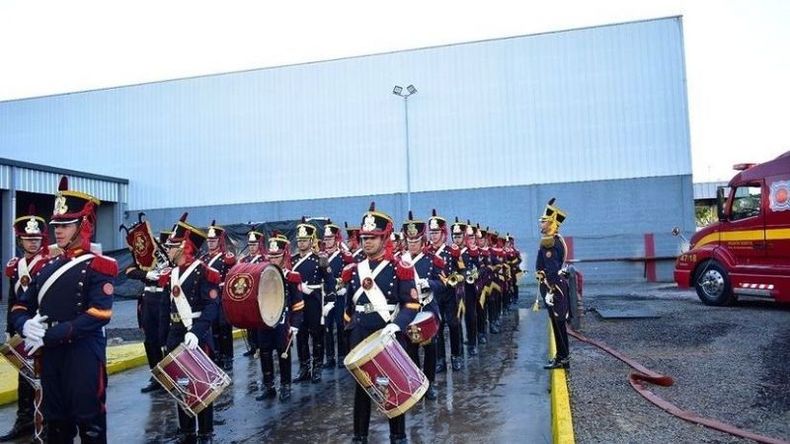 Los Bomberos Voluntarios de Pilar celebraron sus 70 años con distintas actividades. .