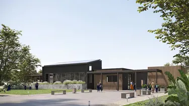 Uno de los colegios: Holy Cross se ubicará sobre la ruta 28 y planifica su apertura para febrero del 2025.