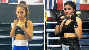PREPARADAS. Celeste González y Micol De Souza listas para el gran desafío..