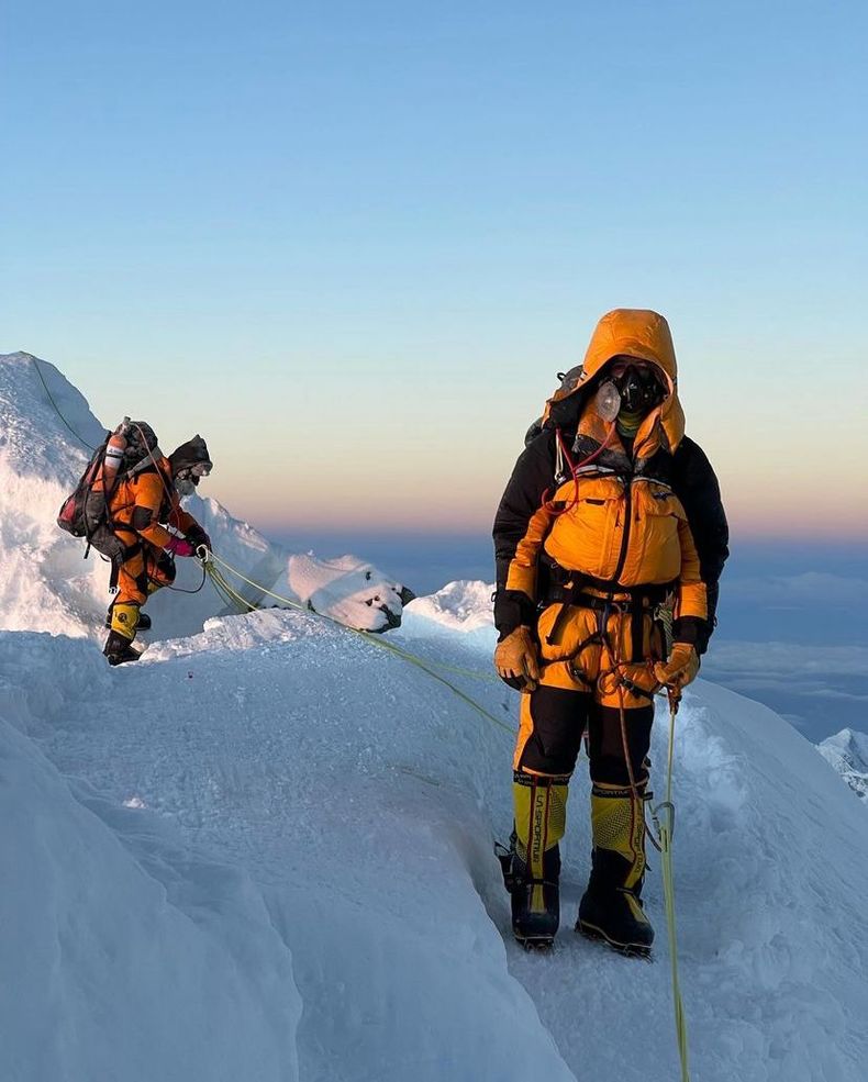 Tomás Ceppi, en la cima del mundo.&nbsp;