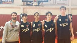 CAMPEONES. Los varones Sub 16 del Básquet 3x3 están en el Interregional.