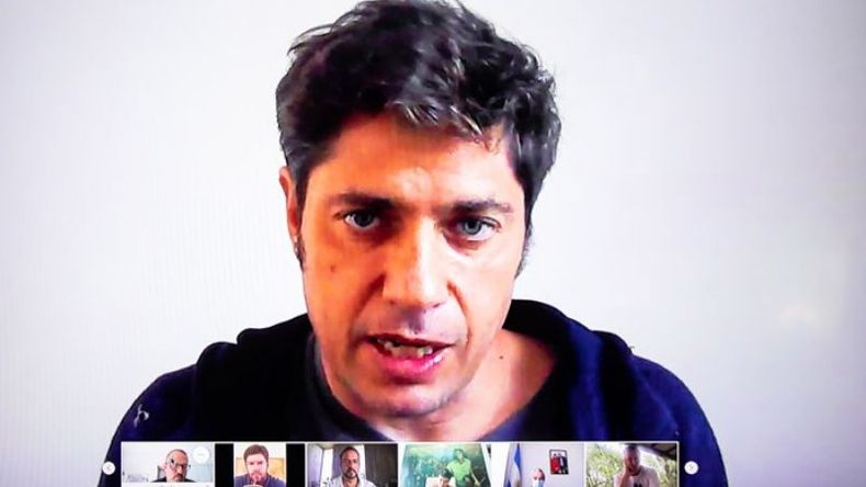 PREOCUPADO. Kicillof se reunió con los intendentes antes de anunciar las medidas..