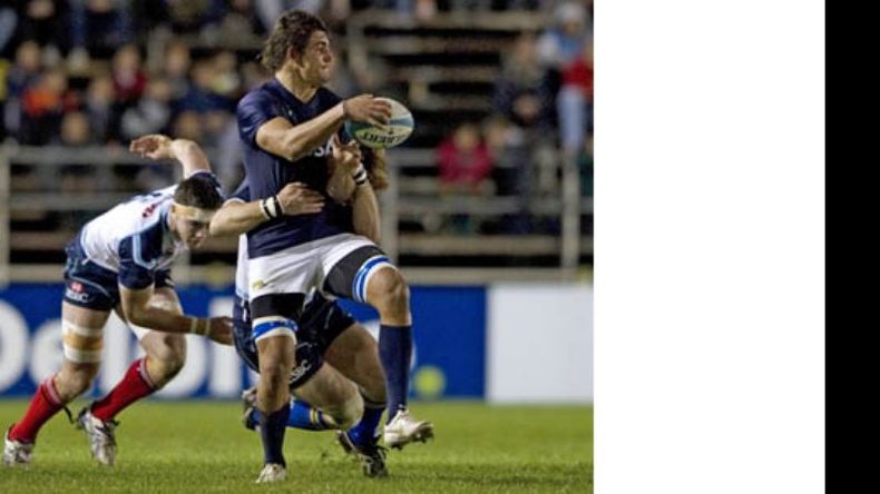 Bautismo. Pablo Matera consiguió su primer try con Los Pumas..