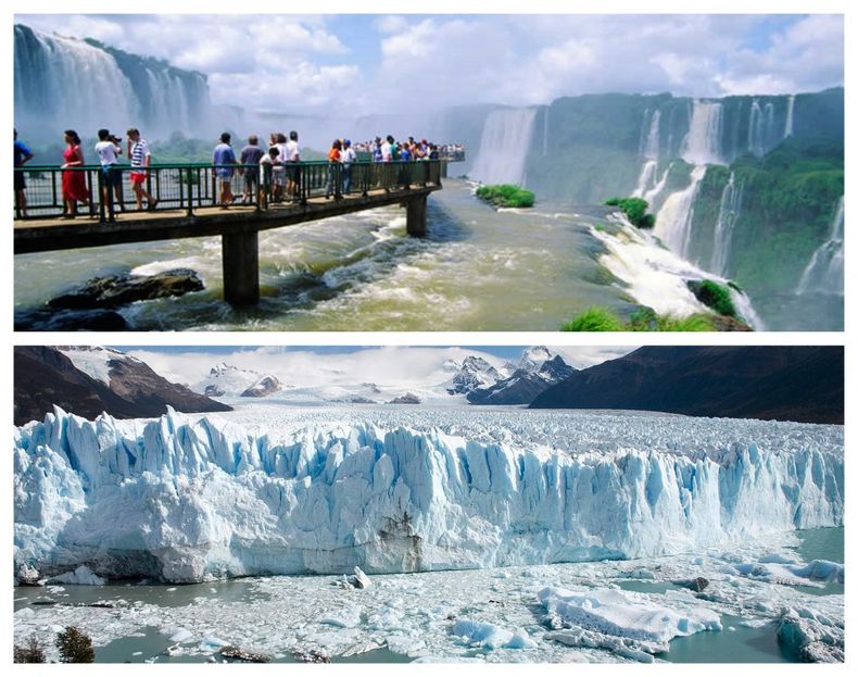 Las Cataratas del Iguazú y el Glaciar Perito Moreno, atracciones turísticas de  Argentina. (NA).jpg