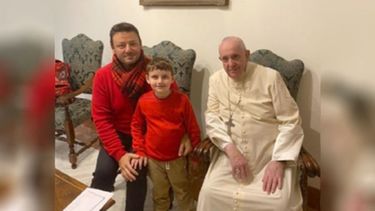 VATICANO. Marmo con el papa. Lo acompañó su hijo Constantino..